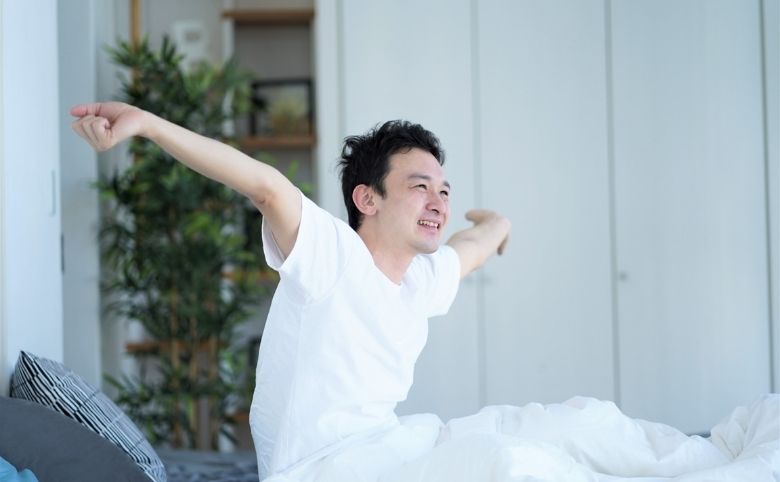 しじみを食べてスッキリ目覚める人