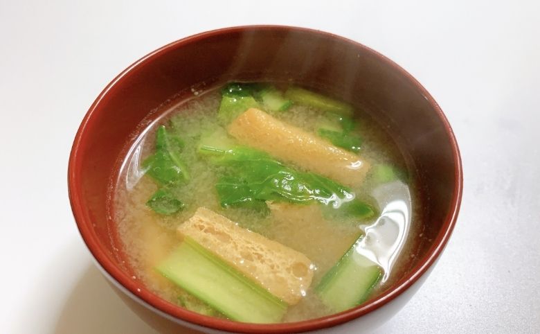 朝食に味噌汁
