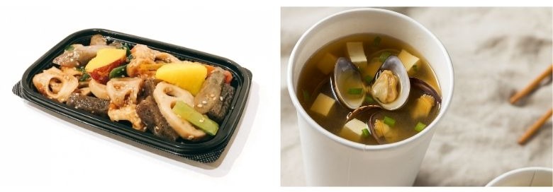 しじみ汁献立アレンジ 惣菜とインスタント味噌汁