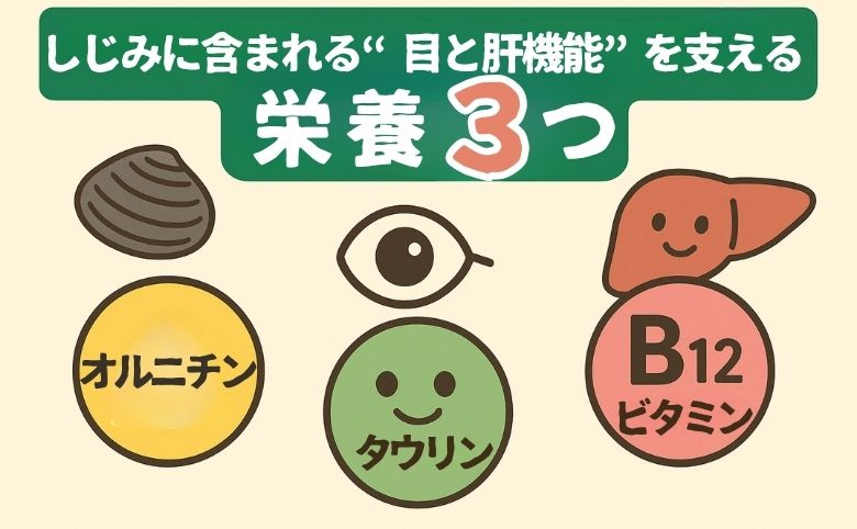 しじみに含まれる“目と肝機能”を支える栄養3つ