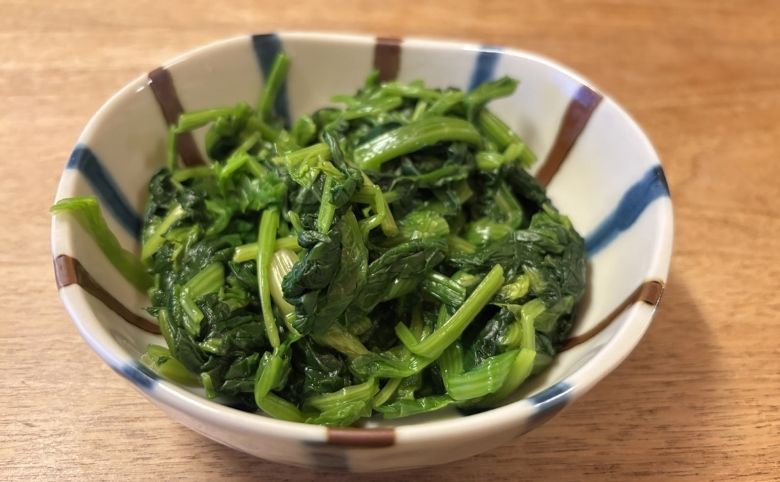 しじみ汁に合う ほうれん草のおひたし