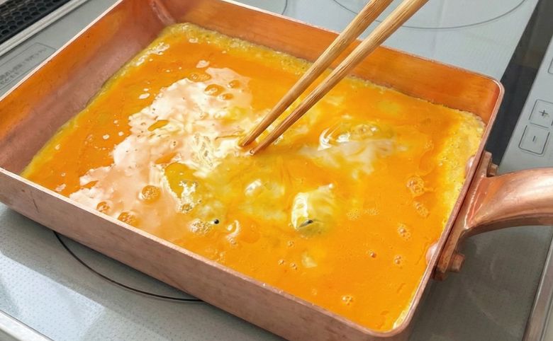 しじみのだし巻き玉子の作り方