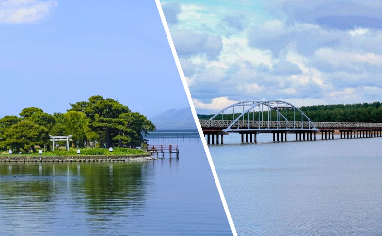 宍道湖と十三湖